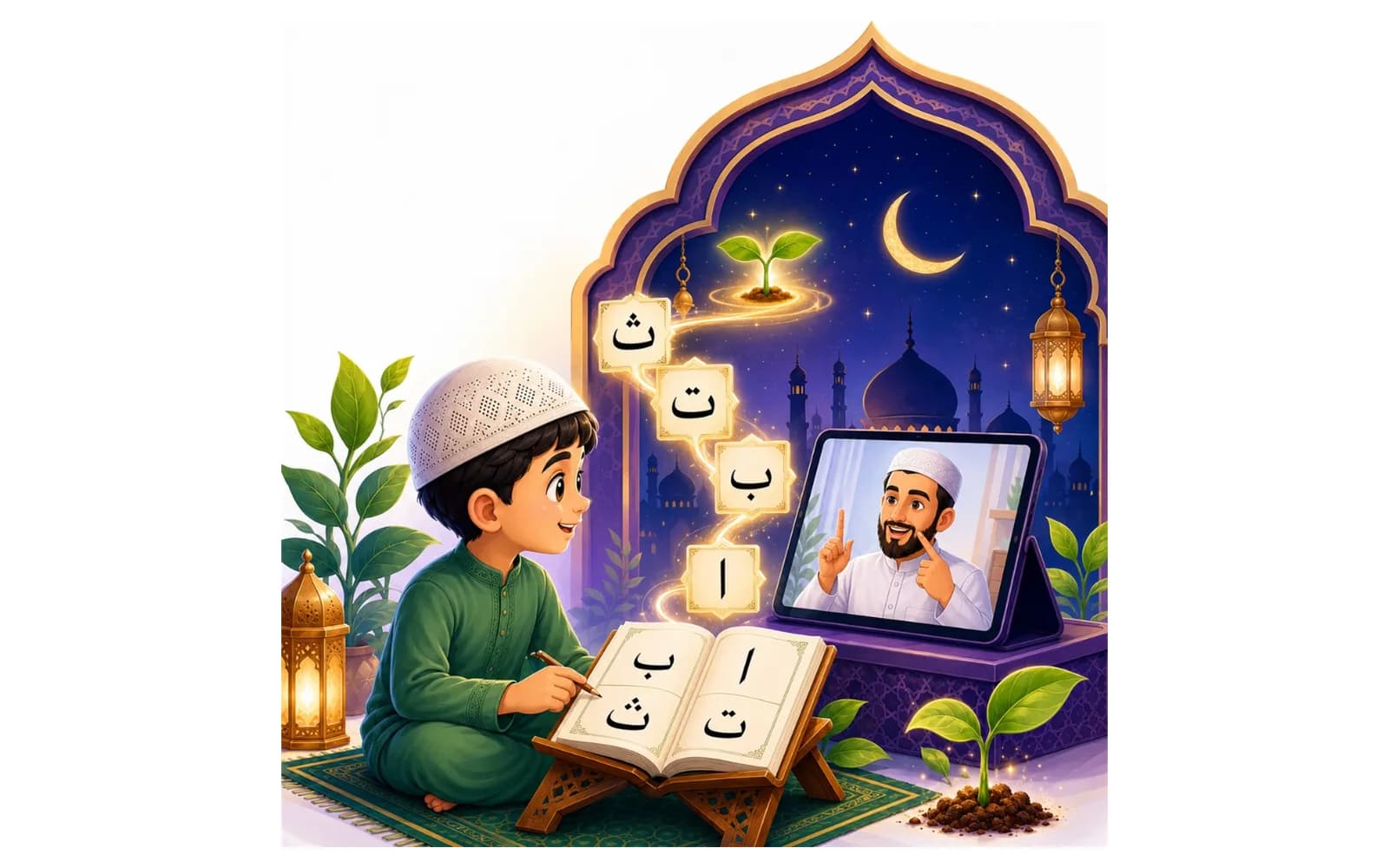 DeenSeed Qaida course illustration
